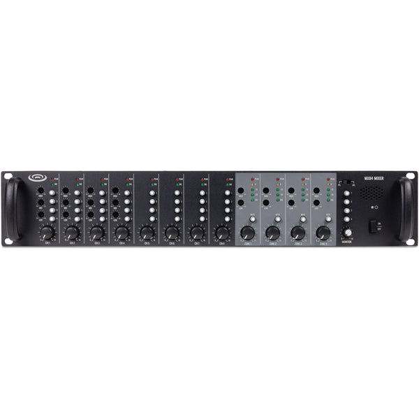 Pure Resonance Audio MX84 8Channel 4 Zone Rack Mount Mic Line Mixer