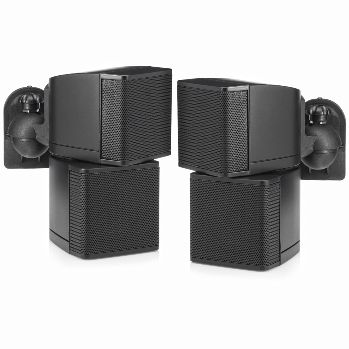 ironi Lederen Majroe Pure Resonance Audio MC2.5B Dual 2.5" Swiveling Mini Cube Speaker (Pai