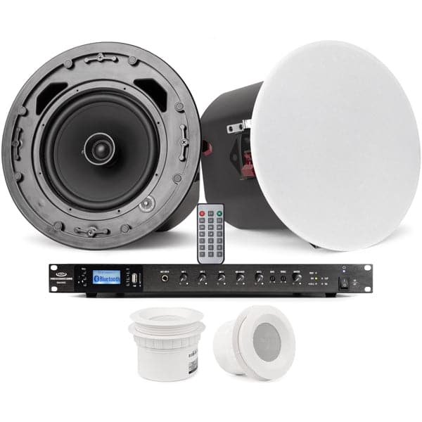 Restaurant Sound System with 8-inch 70V Ceiling Speakers, 3-inch ...